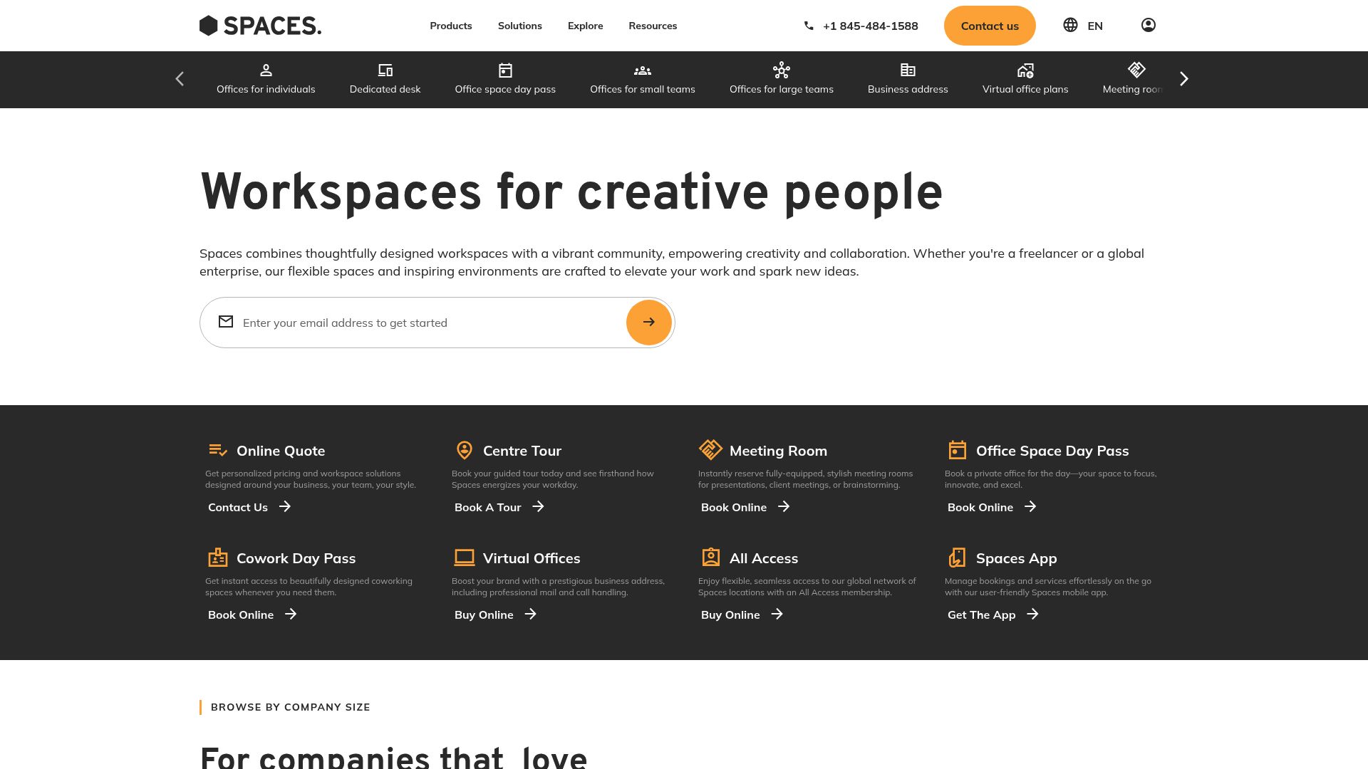 Screenshot of www.spacesworks.com