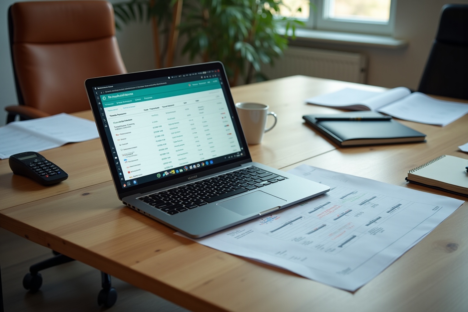 Bureau avec ordinateur et documents pour choisir la meilleure domiciliation d'entreprise