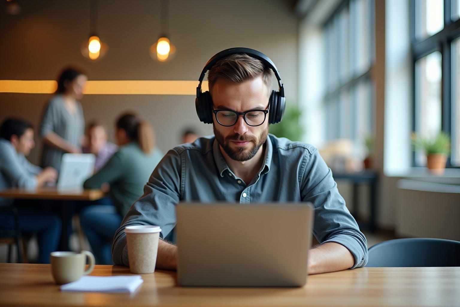 Espace de coworking à Lausanne pour freelances, travailleur sur ordinateur portable