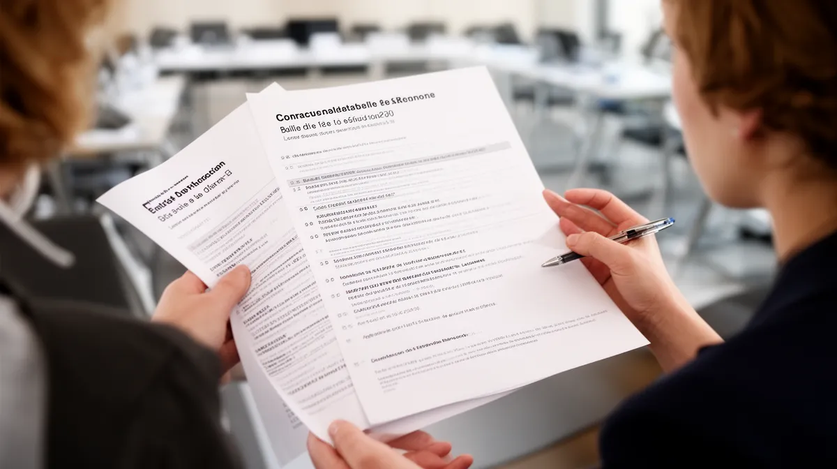 Main tenant un contrat de location de salle à Lausanne pour réunion